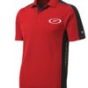 Storm Crux Signal Red Men's Embroidered Coolwick Bowling Shirt