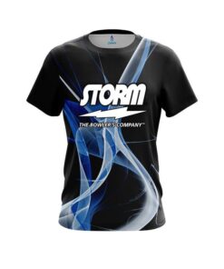 Storm Smokey Blue Wave CoolWick Bowling Jersey