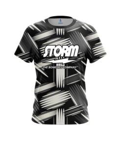 Storm Striped Pattern CoolWick Bowling Jersey