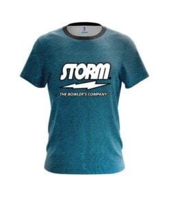 Storm Teal Grunge Canvas CoolWick Bowling Jersey
