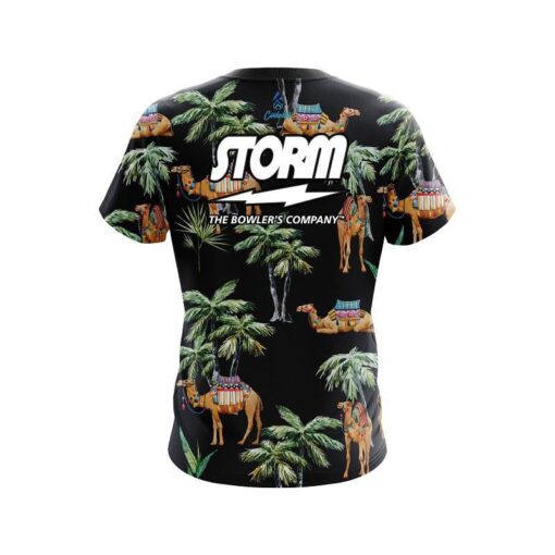 Storm Tropical Camel CoolWick Bowling Jersey - Image 2