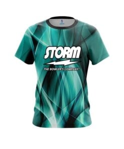 Storm Wavy Aqua Swirl CoolWick Bowling Jersey