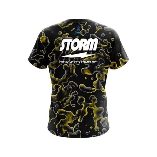 Storm Yellow Flowing Fluid CoolWick Bowling Jersey - Image 2