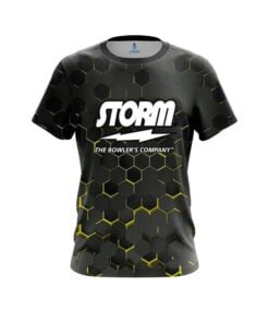 Storm Yellow Honeycomb Fusion CoolWick Bowling Jersey