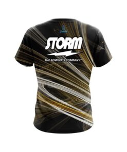 Alternative view of Storm Yellow Motion Swirl CoolWick Bowling Jersey