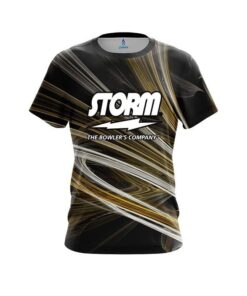 Storm Yellow Motion Swirl CoolWick Bowling Jersey