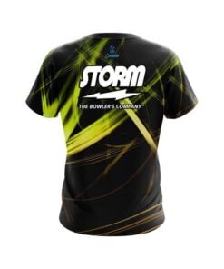 Alternative view of Storm Yellow Spiral CoolWick Bowling Jersey