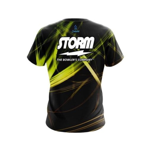 Storm Yellow Spiral CoolWick Bowling Jersey - Image 2