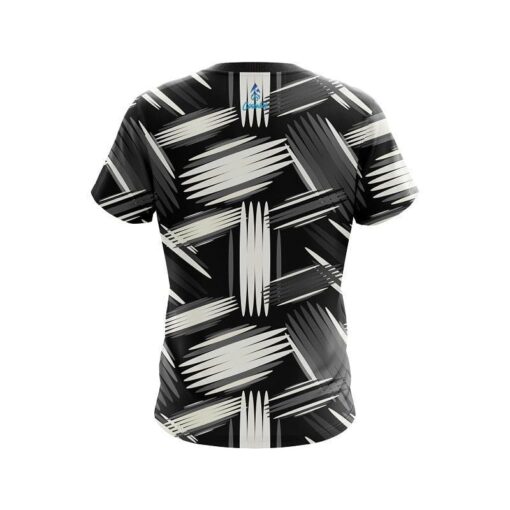 Plain Striped Pattern CoolWick Bowling Jersey - Image 2