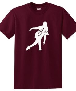 Jacqueline Evans CoolWick Bowling 50/50 T-Shirt Maroon White