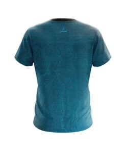 Alternative view of Plain Teal Grunge Canvas CoolWick Bowling Jersey