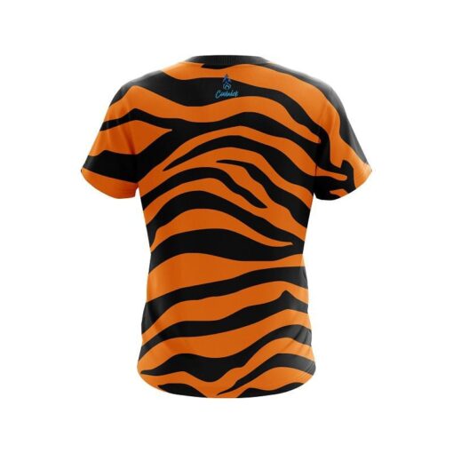 Plain Tiger Stripes CoolWick Bowling Jersey - Image 2