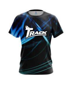 Track Aqua Swirl CoolWick Bowling Jersey