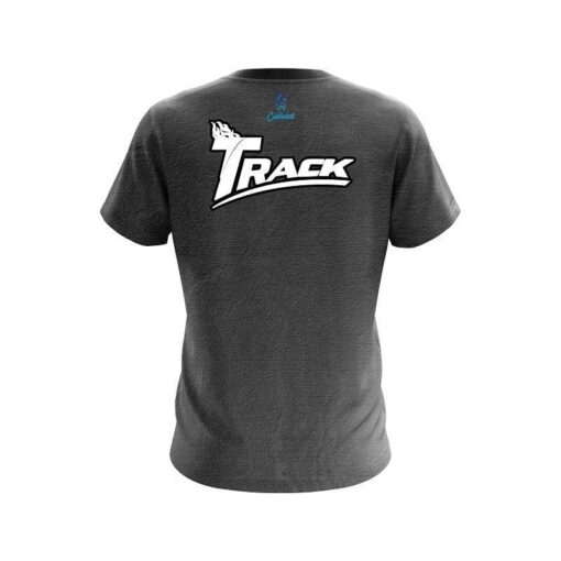 Track Black Grunge Canvas CoolWick Bowling Jersey - Image 2