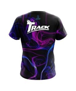 Alternative view of Track Blue Purple Smoke CoolWick Bowling Jersey