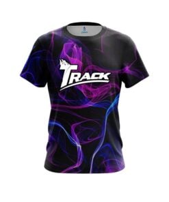 Track Blue Purple Smoke CoolWick Bowling Jersey