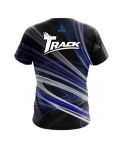 Alternative view of Track Blue Motion Swirl CoolWick Bowling Jersey