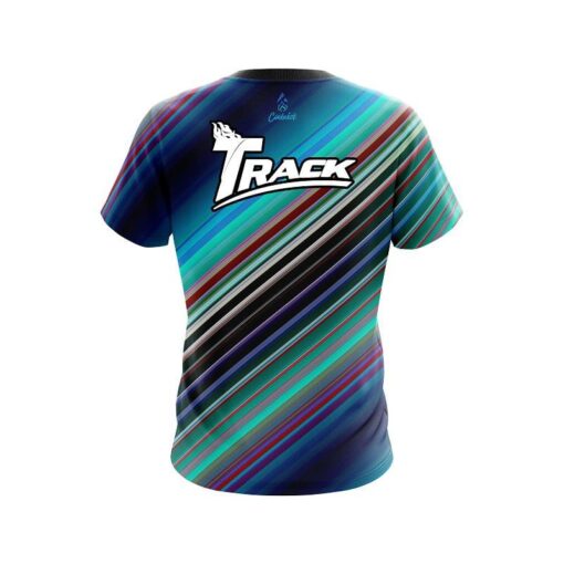 Track Candy Stripe CoolWick Bowling Jersey - Image 2