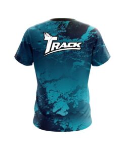 Alternative view of Track Graphite Blue CoolWick Bowling Jersey