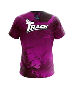 Alternative view of Track Graphite Pink CoolWick Bowling Jersey