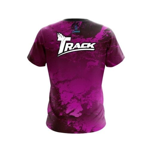 Track Graphite Pink CoolWick Bowling Jersey - Image 2