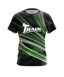 Track Green Motion Swirl CoolWick Bowling Jersey