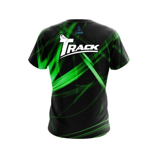 Track Green Spiral CoolWick Bowling Jersey - Image 2