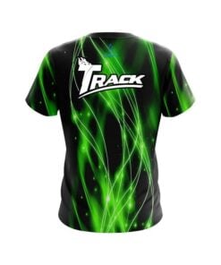 Alternative view of Track Green Spiral Waves CoolWick Bowling Jersey