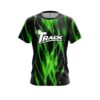 Track Green Spiral Waves CoolWick Bowling Jersey