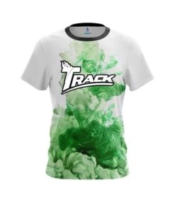 Track Green ink Splash CoolWick Bowling Jersey