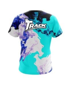 Alternative view of Track Liquid Marble Purple And Blue CoolWick Bowling Jersey