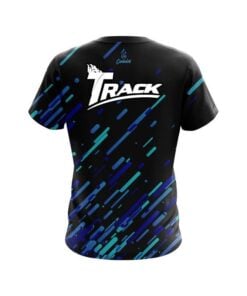 Alternative view of Track Modern Blue Stripe CoolWick Bowling Jersey