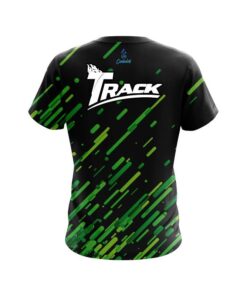 Alternative view of Track Modern Green Stripe CoolWick Bowling Jersey