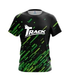 Track Modern Green Stripe CoolWick Bowling Jersey