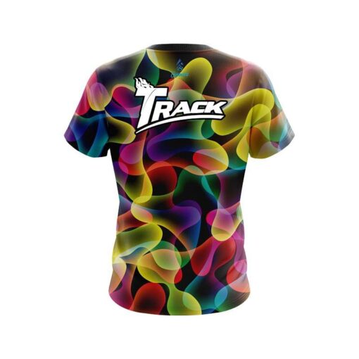 Track Multi Color Lava CoolWick Bowling Jersey - Image 2