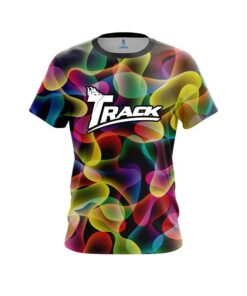 Track Multi Color Lava CoolWick Bowling Jersey