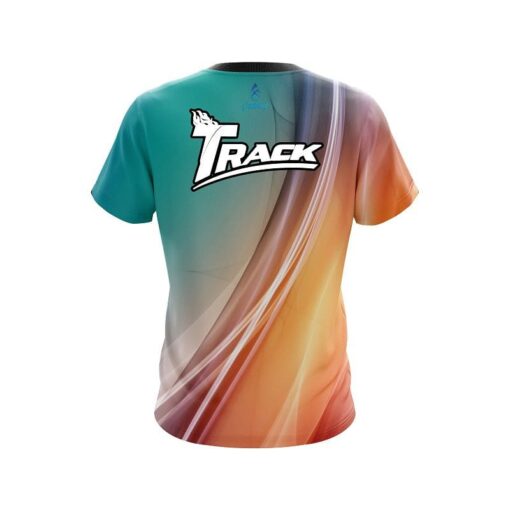 Track Multi Color Swirl CoolWick Bowling Jersey - Image 2