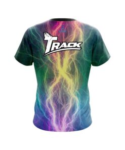 Alternative view of Track Multi Color Electric CoolWick Bowling Jersey