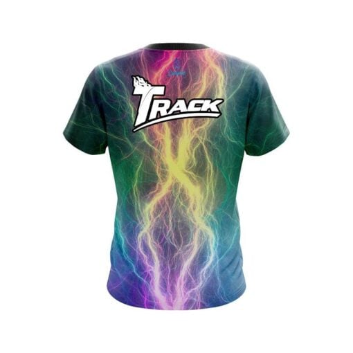 Track Multi Color Electric CoolWick Bowling Jersey - Image 2