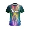 Track Multi Color Electric CoolWick Bowling Jersey