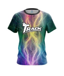 Track Multi Color Electric CoolWick Bowling Jersey