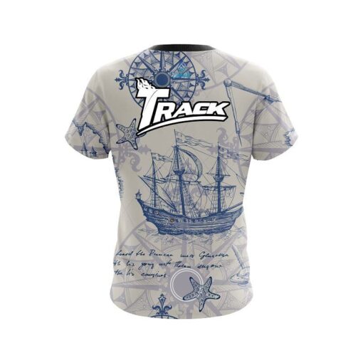 Track Nautical Navigation CoolWick Bowling Jersey - Image 2