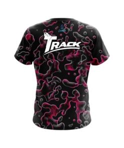 Alternative view of Track Pink Flowing Fluid CoolWick Bowling Jersey