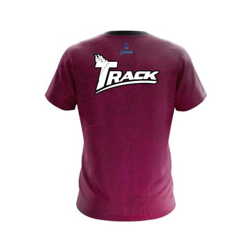 Track Pink Grunge Canvas CoolWick Bowling Jersey - Image 2