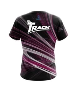 Alternative view of Track Pink Motion Swirl CoolWick Bowling Jersey