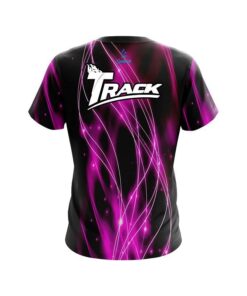 Alternative view of Track Pink Spiral Waves CoolWick Bowling Jersey