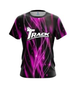 Track Pink Spiral Waves CoolWick Bowling Jersey