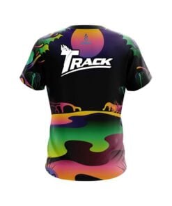 Alternative view of Track Psychedelic Lakeside CoolWick Bowling Jersey