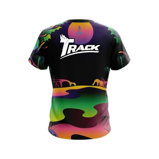 Track Psychedelic Lakeside CoolWick Bowling Jersey - Image 2