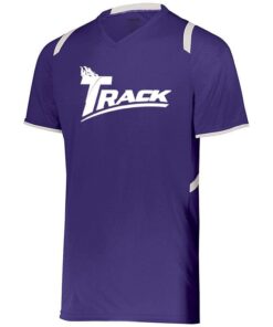 Track HX10 Purple White Men’s Coolwick Bowling Dri-Fit